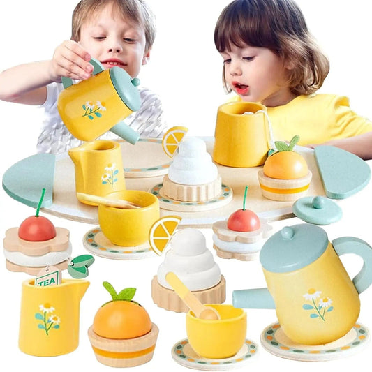 Wooden Toy Tea Party Set