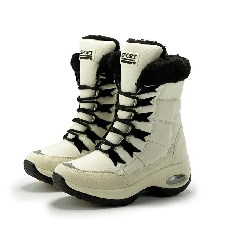 Women's Waterproof Lace-Up Winter Boots