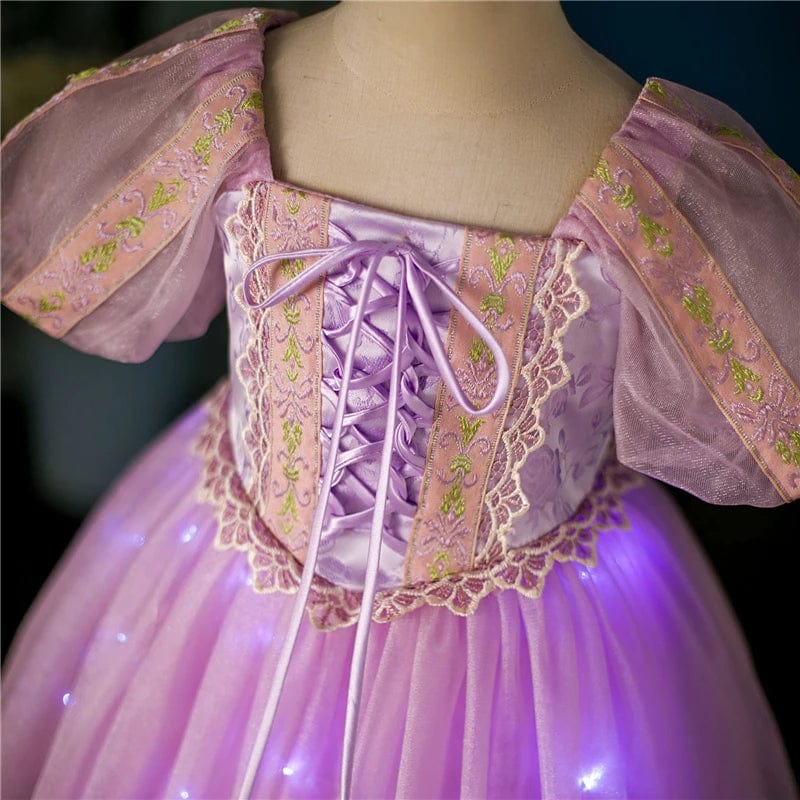 Rapunzel Princess Dress with Lights