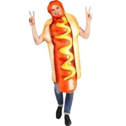 Couples Halloween Costumes Funny Hot Dog  Cosplay