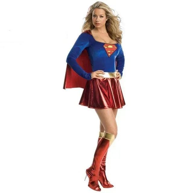 Supergirl Heroine Dress Cosplay Costume