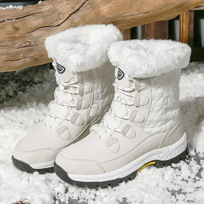 Snow Boots Women Mid-Calf Warm Lined
