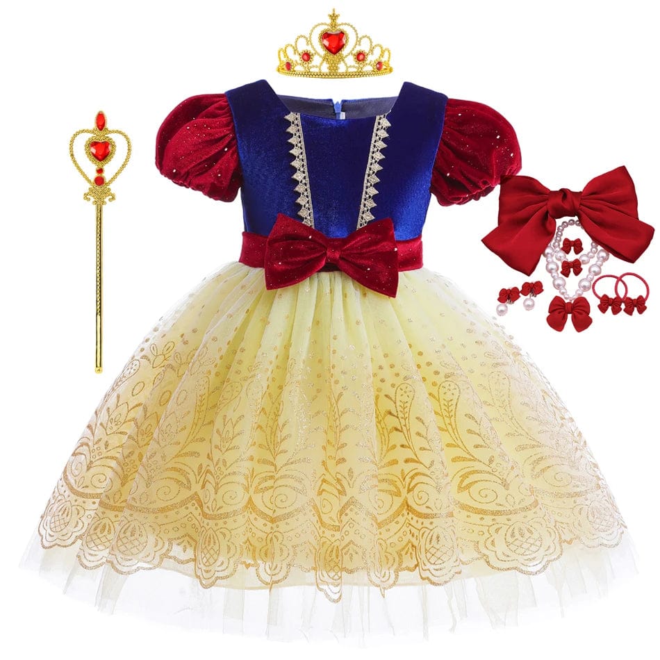 Royal Snow White Bowknot Dress