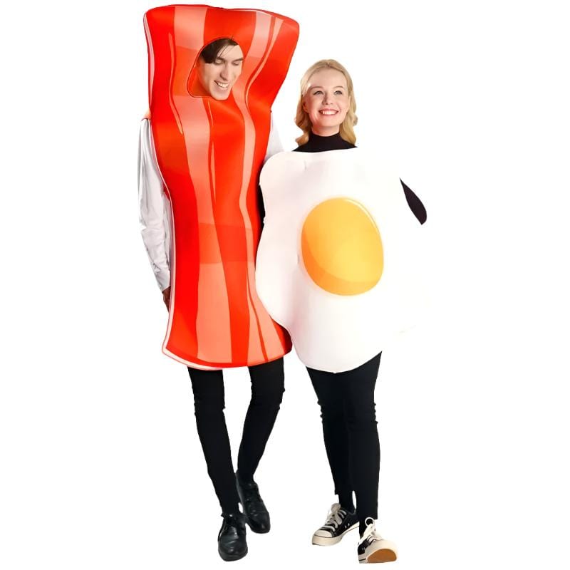 Couples Halloween Costumes Poached Egg Bacon Party Costumes