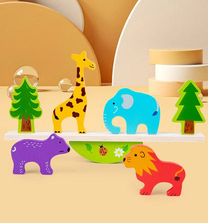 Wooden Toy Animal Balance Game