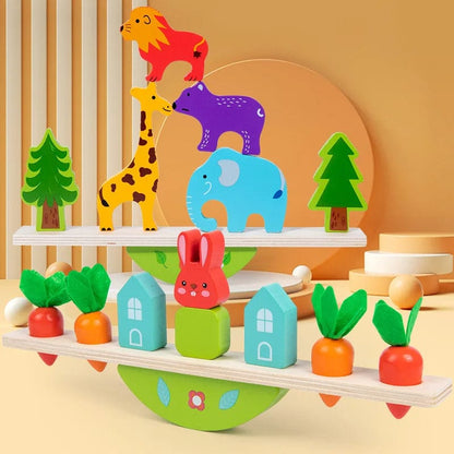 Wooden Toy Animal Balance Game