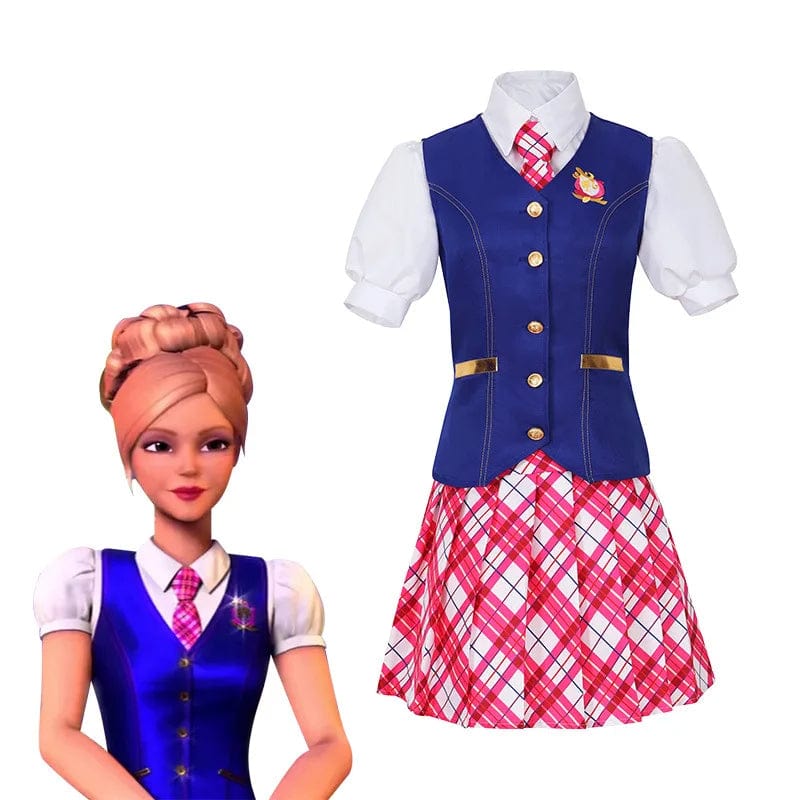 Barbie Costume School Uniform Outfit