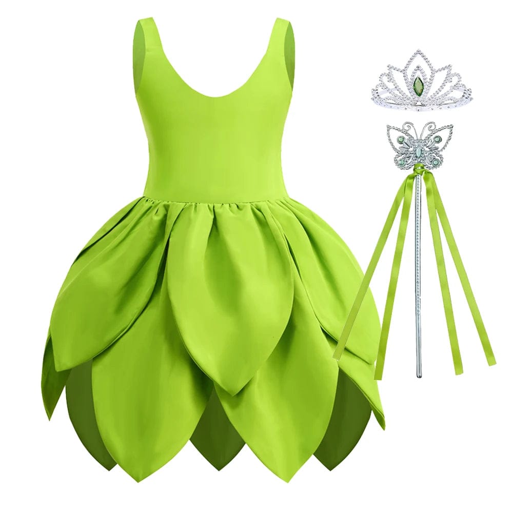 Fairy Costume Girls Fancy Tinkerbell Dress