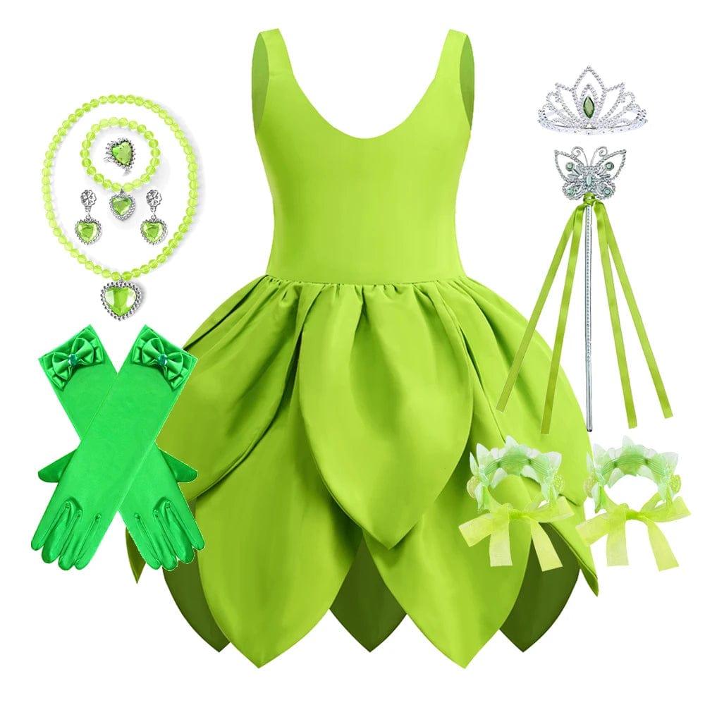 Fairy Costume Girls Fancy Tinkerbell Dress