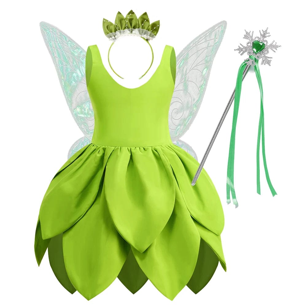 Fairy Costume Girls Fancy Tinkerbell Dress