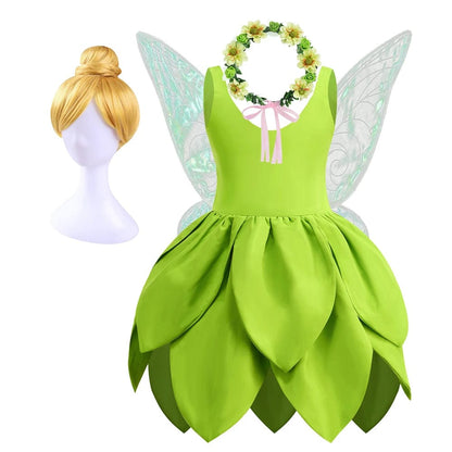 Fairy Costume Girls Fancy Tinkerbell Dress