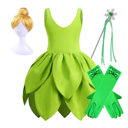 Fairy Costume Girls Fancy Tinkerbell Dress