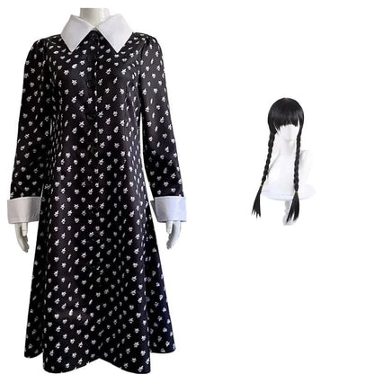 Wednesday Addams Costume Vintage Gothic Outfits