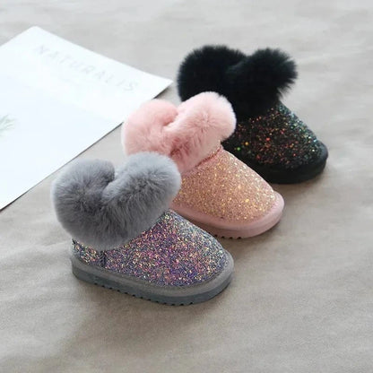 FROSTBLOOM – Cozy Glitter Winter Boots for Kids