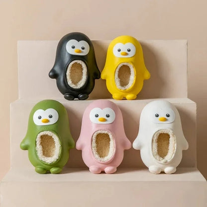 CUDDLY PENGUINS – Adorable Kids' Warm Slippers