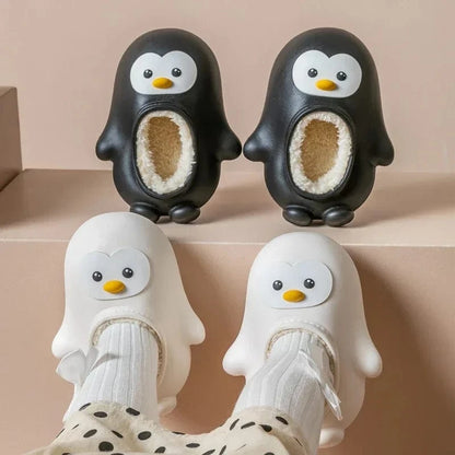 CUDDLY PENGUINS – Adorable Kids' Warm Slippers