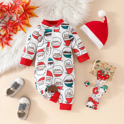 Gingerbread Santa Baby Christmas Pajamas Set