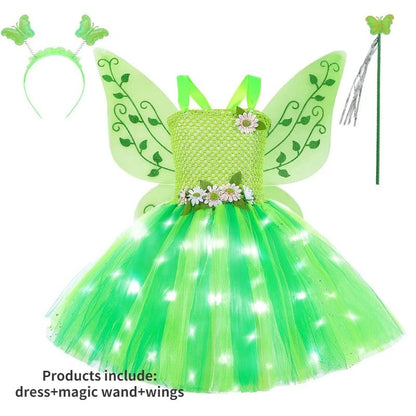 Fairy Costume Girls Fairy Tutu Dress with Wings