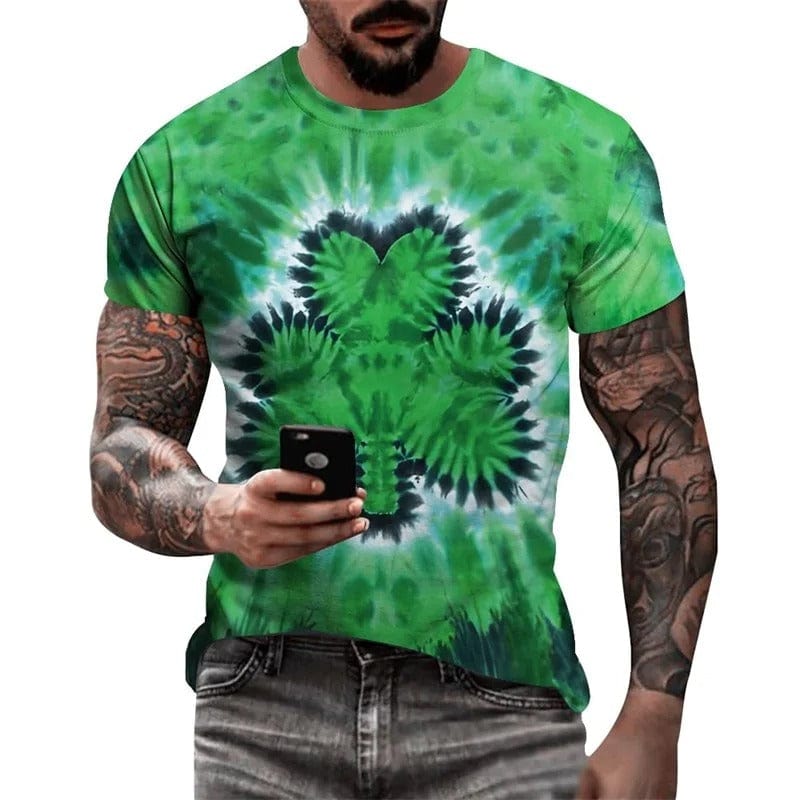 St. Patrick's Day Shamrock Style Men's Shirt