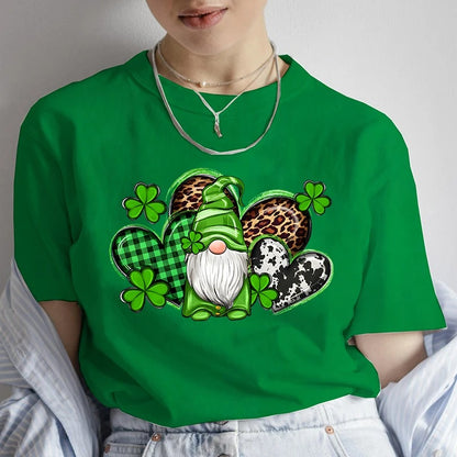 Women's St. Patrick's Day Graphic Tee - Lucky Heart Design