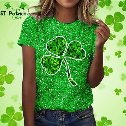 Four-Leaf Glow St. Patrick’s Shirt
