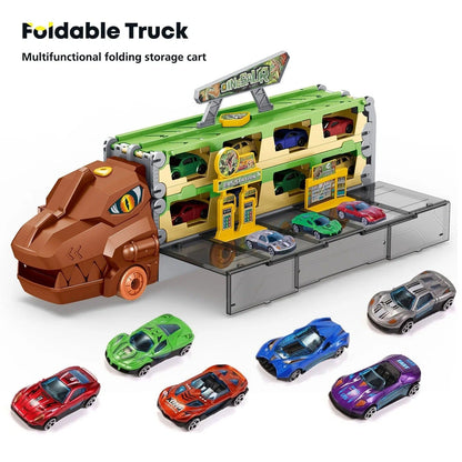 Dinosaur Truck Multi-Car Storage