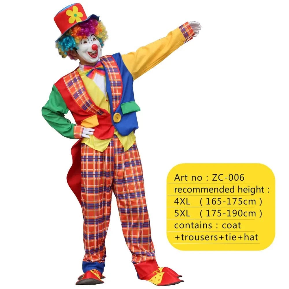 Clown Costume Fancy Dress Up TV Show Video Program Carnival Party