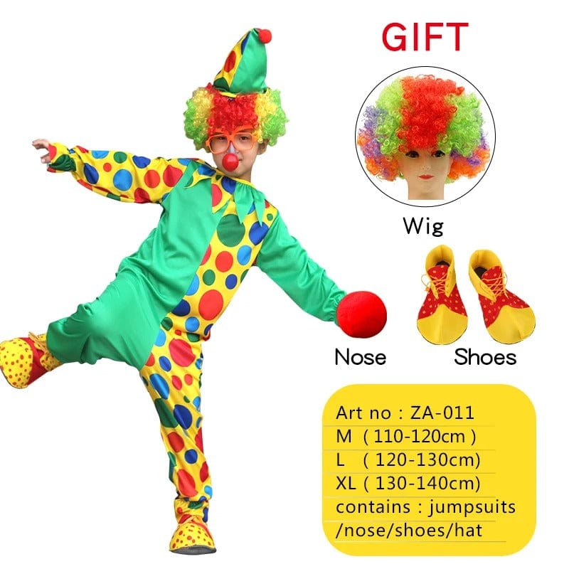 Clown Costume Kids Naughty Clown Dress Up