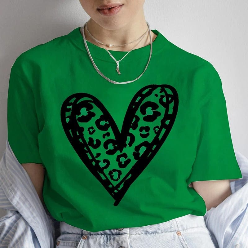 Women's St. Patrick's Day Graphic Tee - Lucky Heart Design