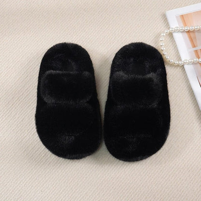 CozyCloud Kids Plush Slippers