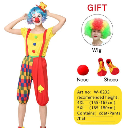 Clown Costume Rainbow Circus