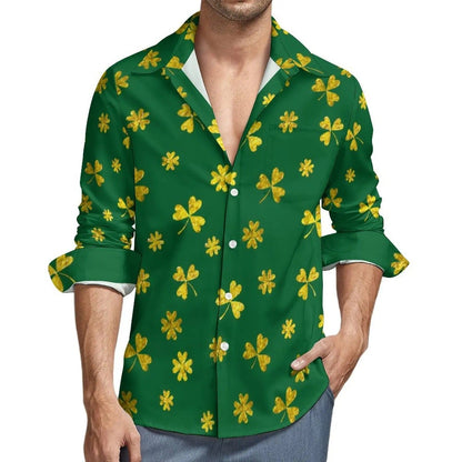 St. Patrick's Day Shamrock Style Green Shirt