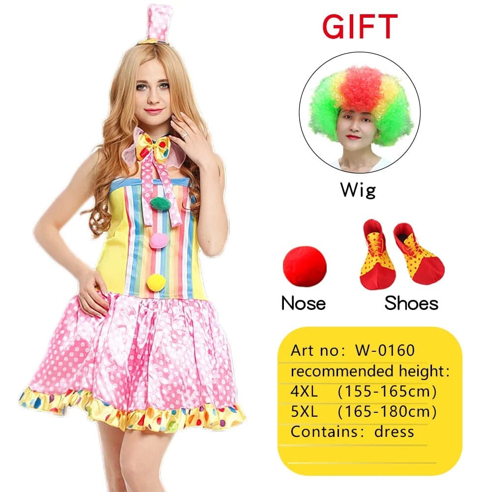 Clown Costume Rainbow Circus