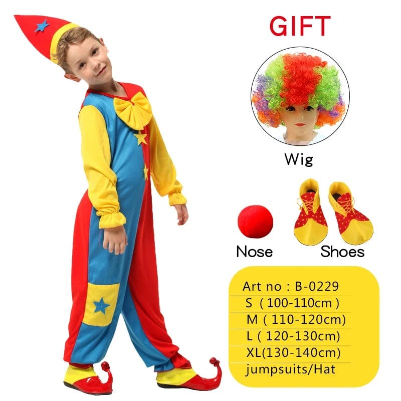 Clown Costume Kids Naughty Clown Dress Up