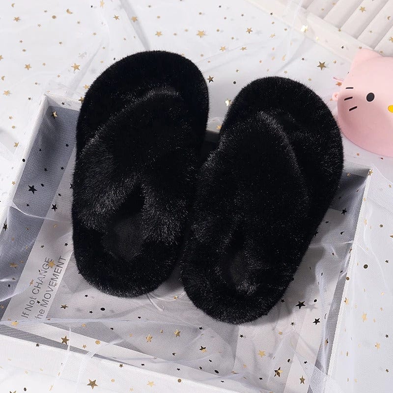 CozyCloud Kids Plush Slippers