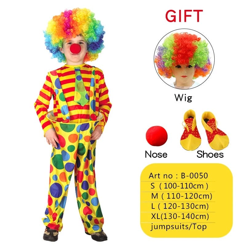 Clown Costume Kids Naughty Clown Dress Up