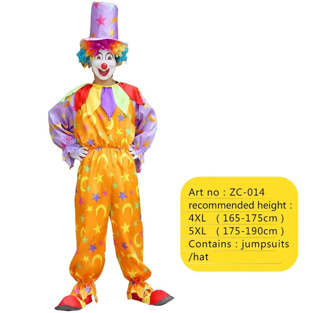 Clown Costume Fancy Dress Up TV Show Video Program Carnival Party