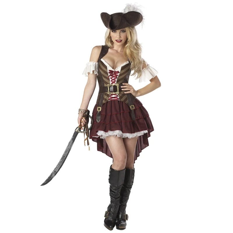 Pirate Costume Women Buccaneer Captain Outfit