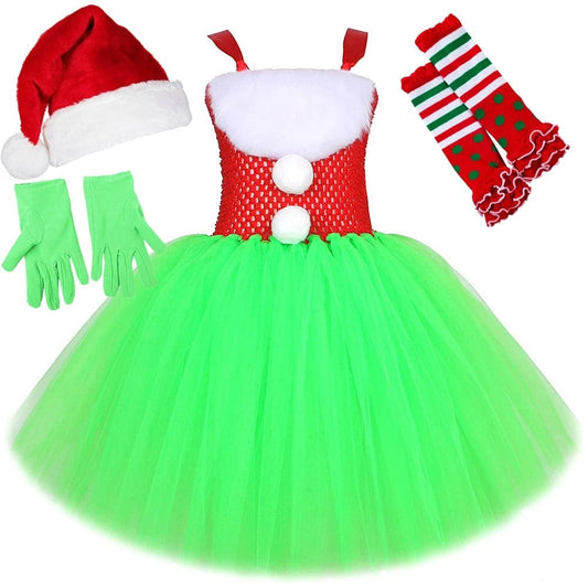 Grinch Costume Tutus Outfits Children