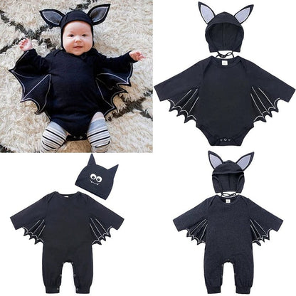 Baby Halloween Costume Bat Wing Toddler Girls Jumpsuit