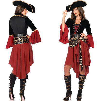 Pirate Costume Women Caribbean Captain