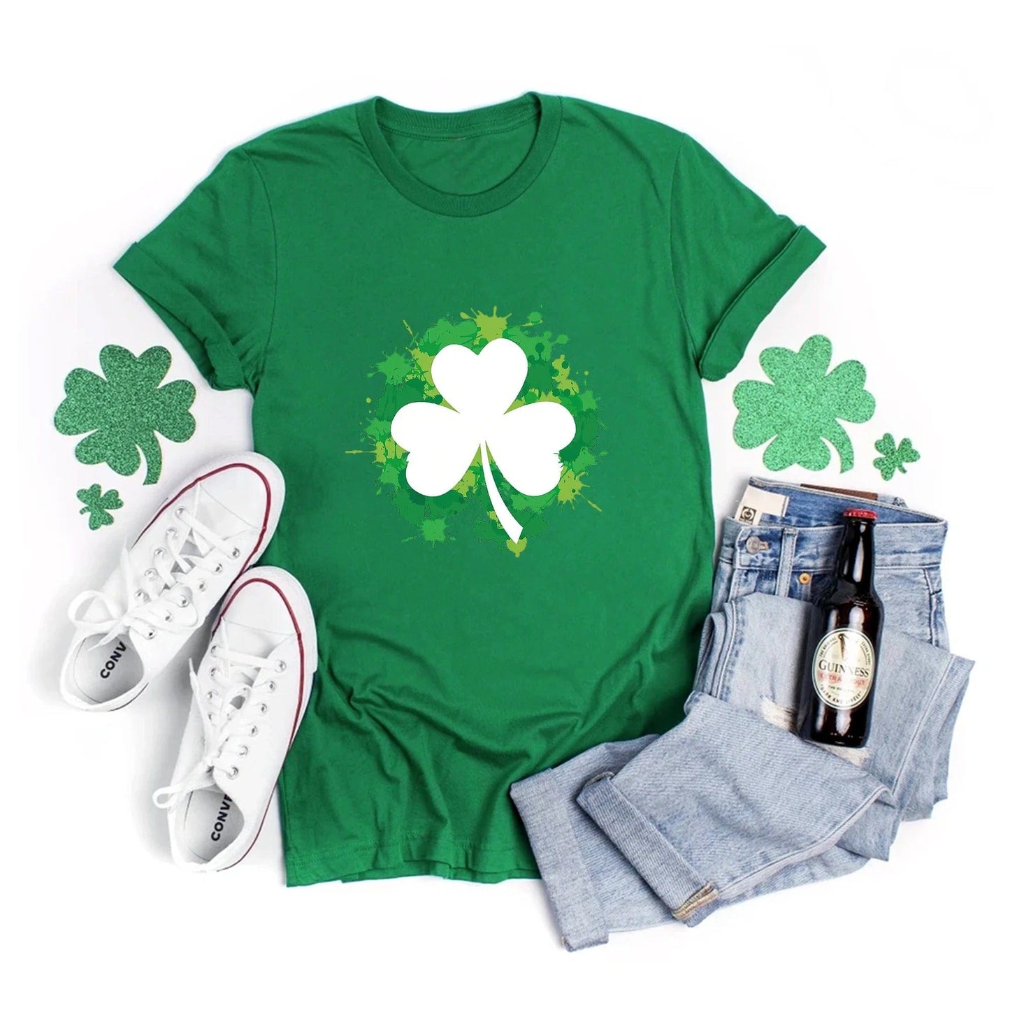 Stylish St. Patrick’s Day Clover Tee