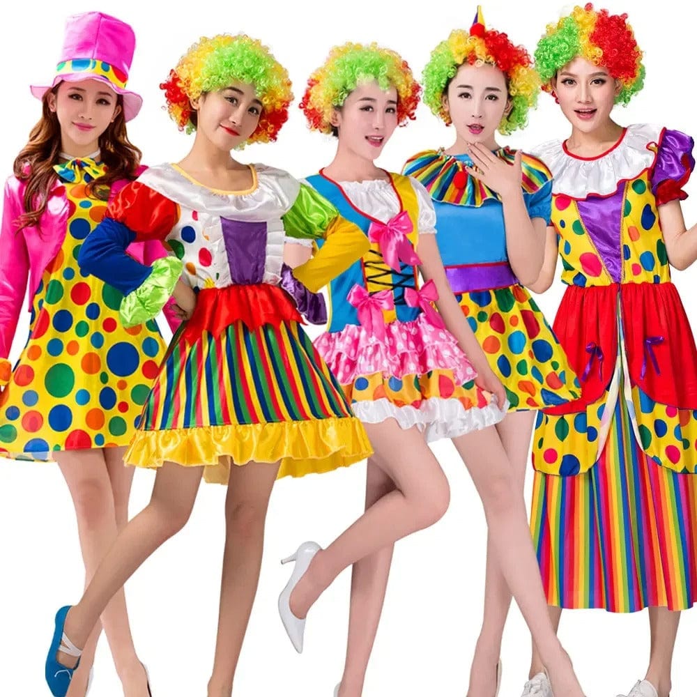 Clown Costume Rainbow Circus