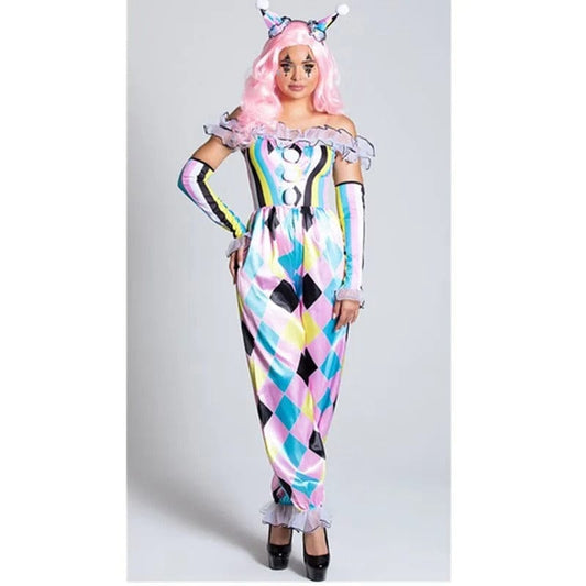 Clown Costume Adult Circus Clown Quinn Honey Joker