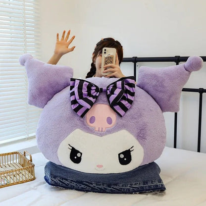 Oversized Kuromi Plush Pillow Cushion