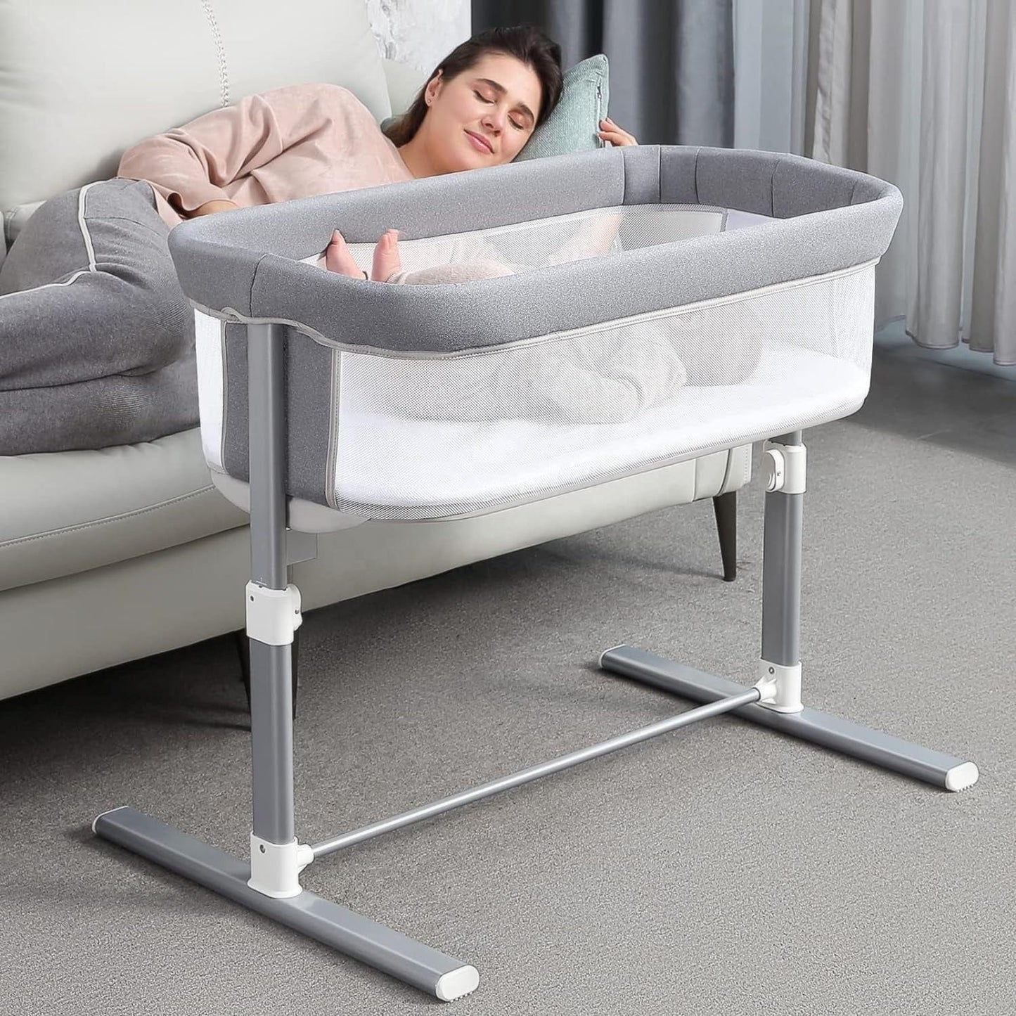 DreamNest 3-in-1 Adjustable Baby Bassinet