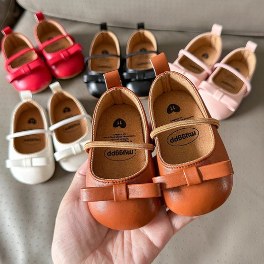 Tiny Steps Bow Baby Shoes