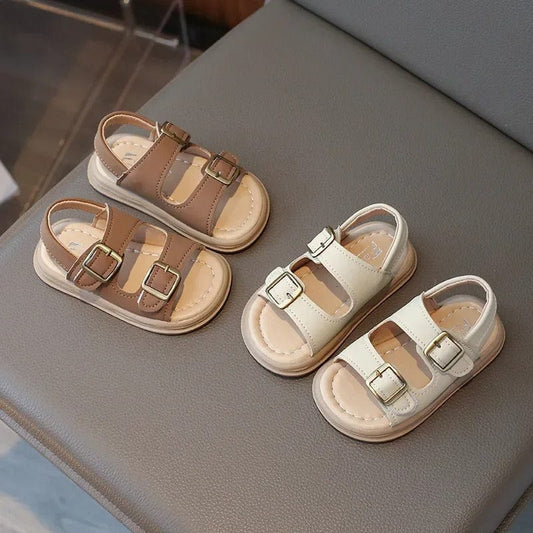 Stylish Kids Double-Buckle Sandals