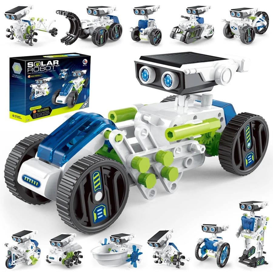 TechRobo Builder – 12-in-1 Solar STEM Robot Kit