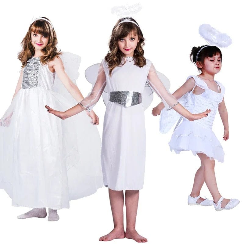 Angel Costume Kids White Halo Angel Set